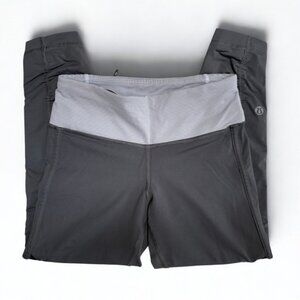 Lululemon Gray Cropped Workout Leggings